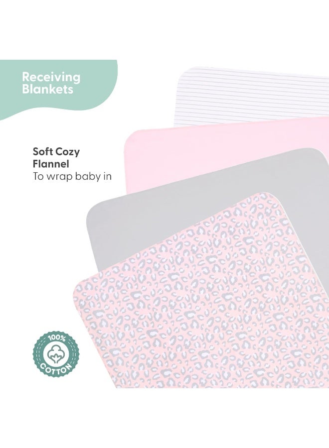 The Peanut Shell The Peanutshell Newborn Girl Clothes Gift Set | 23 Piece Pink Ditsy Floral Layette Set | Fits 0-3 Months - Image 5