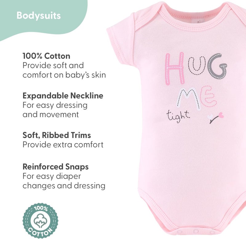 The Peanut Shell The Peanutshell Newborn Girl Clothes Gift Set | 23 Piece Pink Ditsy Floral Layette Set | Fits 0-3 Months - Image 2