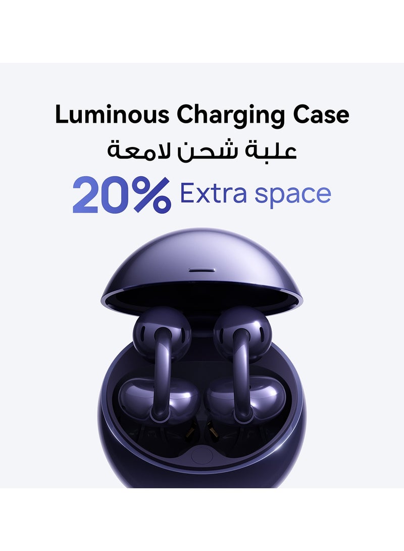 هواوي HUAWEI FreeClip 2 Special Edition Wireless Bluetooth Earbuds, Airy C-bridge Design, 38 Hours Long Battery Life, Compatible with iOS & Android, Crystal-clear Calls, IP57 Space Silver - Image 4