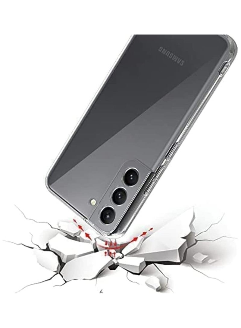 فواتير جراب شفاف مقاوم للصدمات لهاتف Samsung Galaxy S23، غير مصفر، حماية من السقوط العسكري بطول 10 أقدام، غطاء خلفي شفاف صلب مع وسائد هوائية بأربع زوايا للحماية من السقوط - Image 3