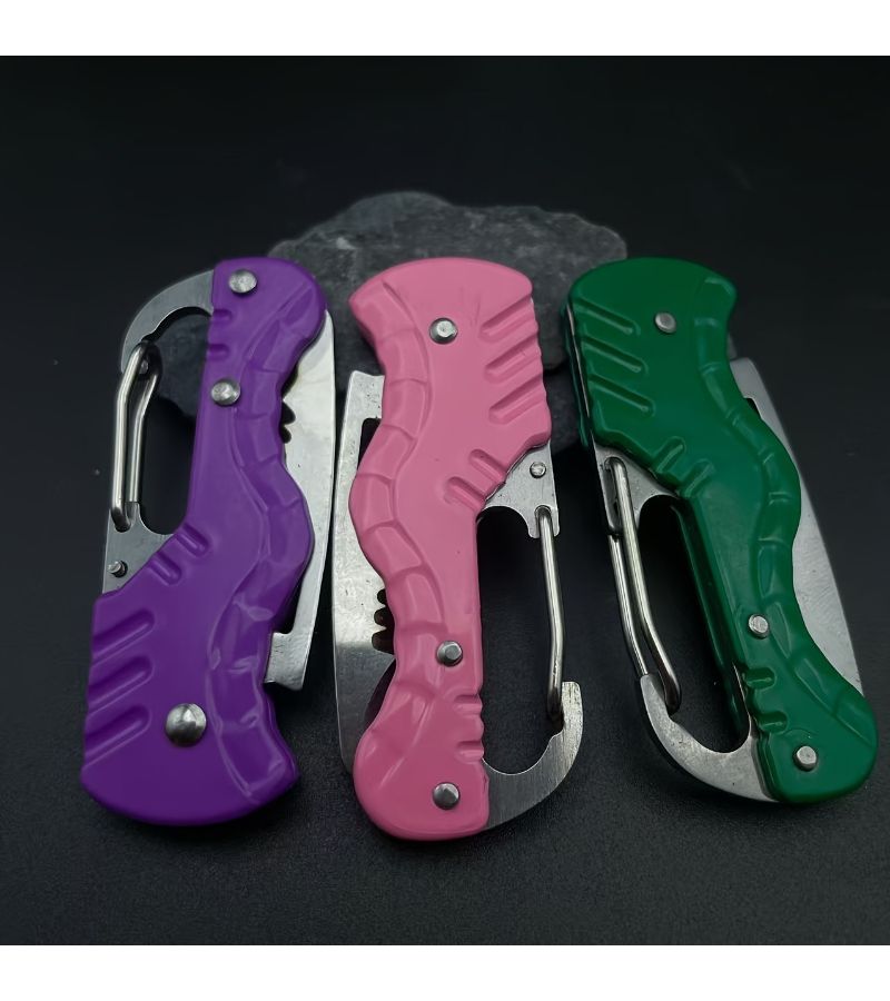 Green Multi Purpose Serrated Hook Tool For Unboxing Cutting And Rescue - Image 4