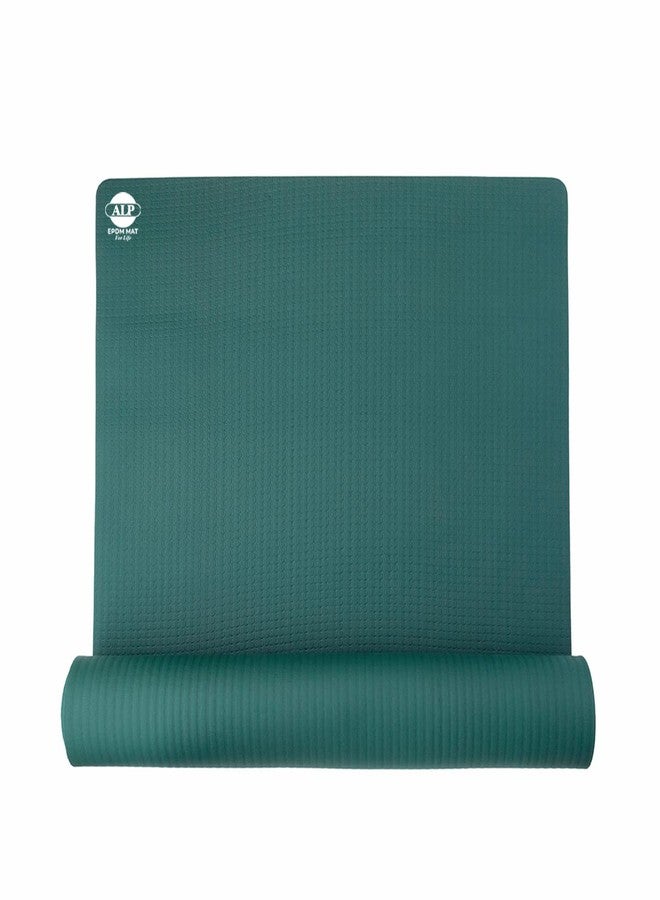 ALP Premium Yoga Mat for Men & Women | Anti-Skid, Non-Slip, Durable EPDM Rubber Mat for Meditation, Workout, Gym & Exercise | 5mm Thick (Green, 610mm x 1830mm) - Image 1