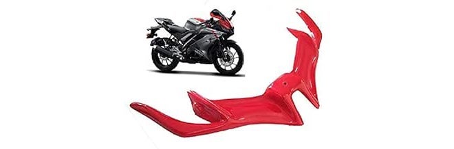 Ramanta Winglet 2.0 for Yamaha R15 V3 Wiser Cap/Light Visor Cap (Red) - Image 3
