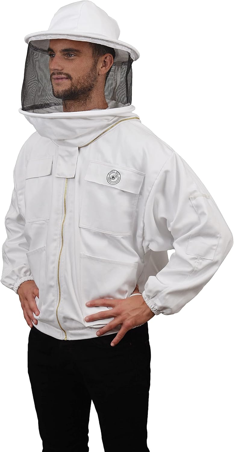 Humble Bee 310 Polycotton Beekeeping Jacket, Arctic White - Image 3