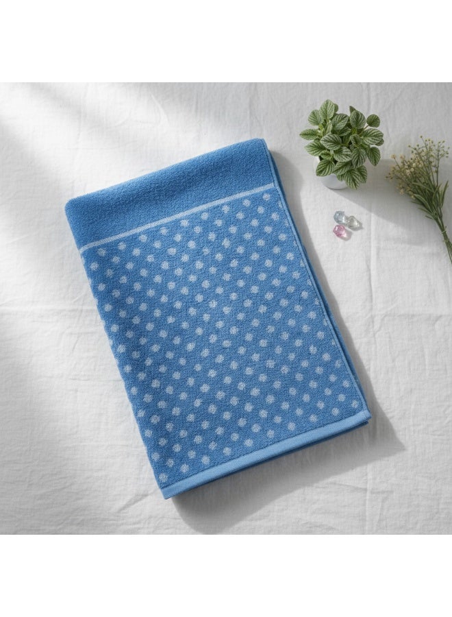 توالا فوطه حمام منقطة ، وبرة، امتصاص عالي، 150*68 سم، قطن 100% ،عملية وسهلة التنظيف.