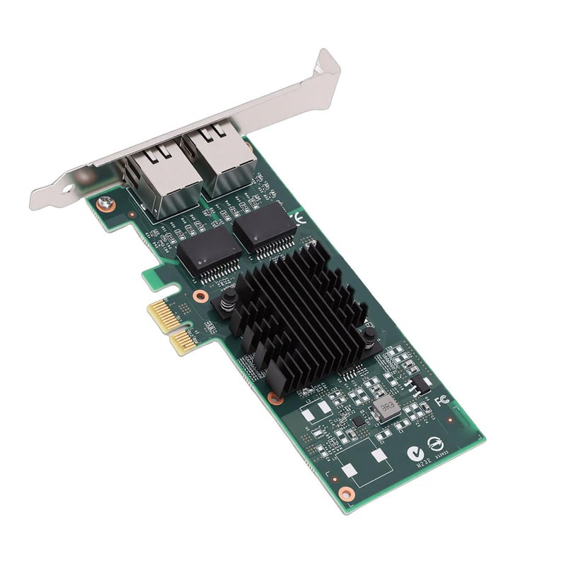بطاقة شبكة PCIe ثنائية المنافذ جيجابت إيثيرنت، موصلات مطلية بالذهب 1 جيجابايت، متحكم 82576 - Image 5