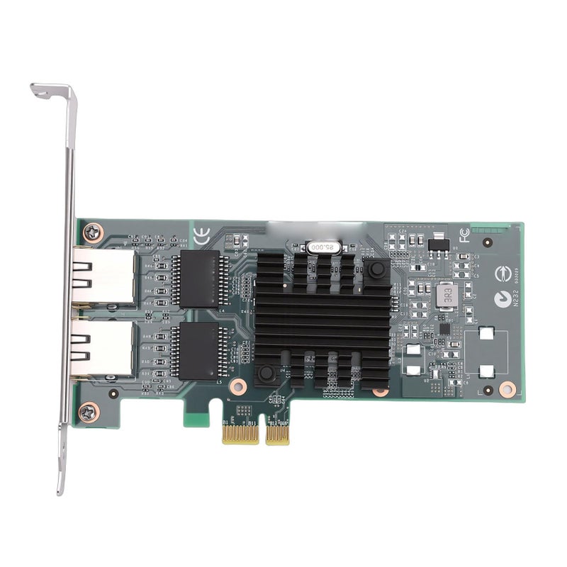 بطاقة شبكة PCIe ثنائية المنافذ جيجابت إيثيرنت، موصلات مطلية بالذهب 1 جيجابايت، متحكم 82576 - Image 4