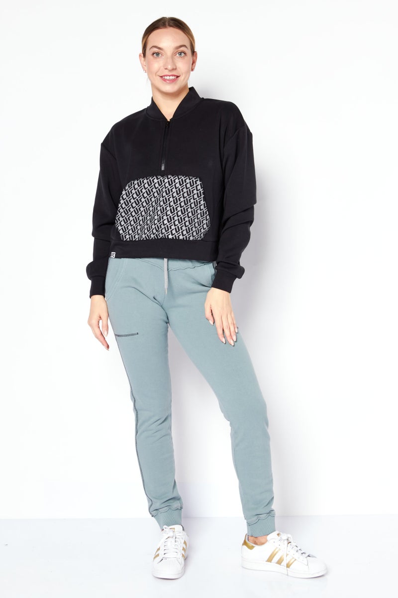 Ufc Women Sportswear Fit Long Sleeves Running Sweatshirt, Black - Image 3