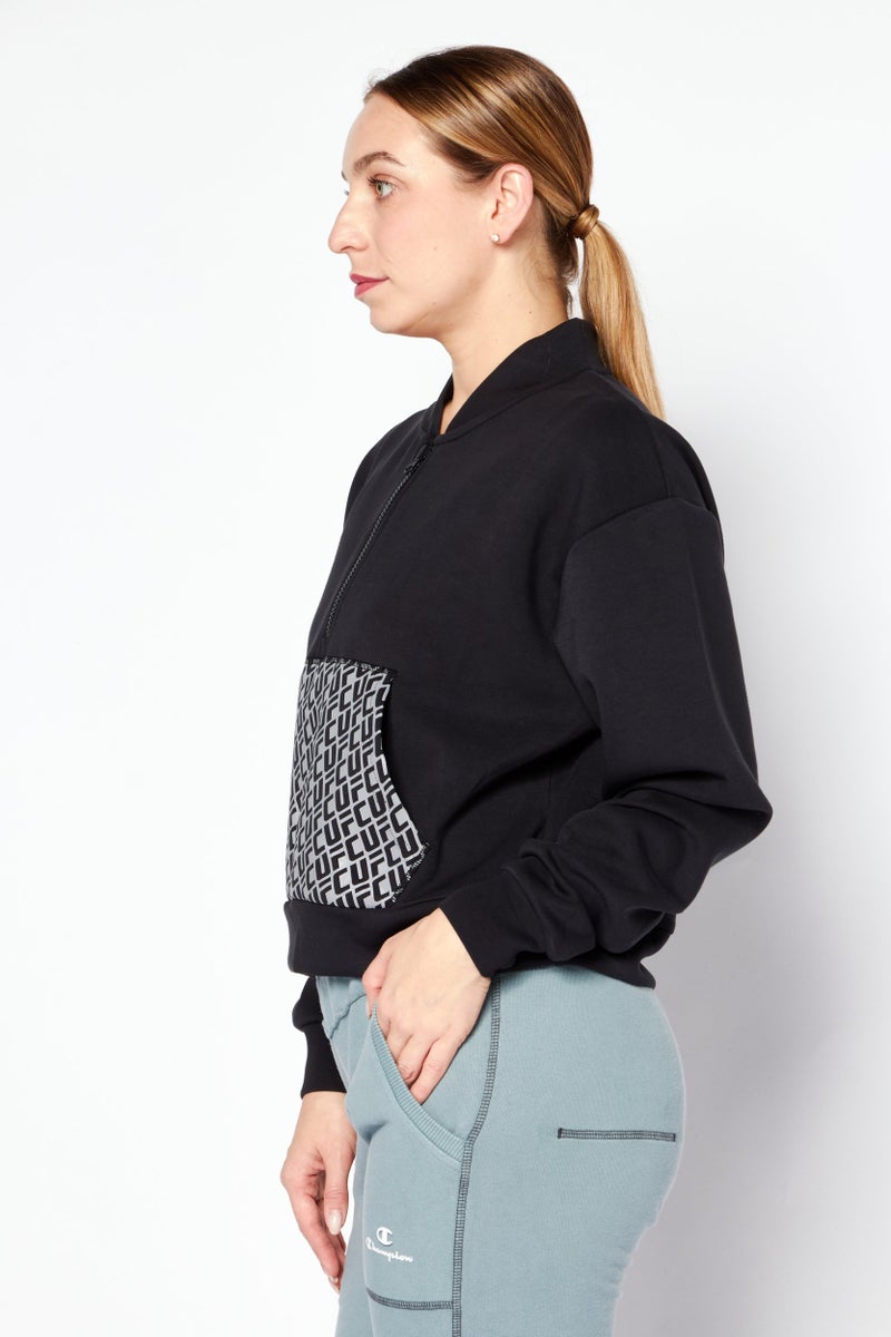 Ufc Women Sportswear Fit Long Sleeves Running Sweatshirt, Black - Image 2