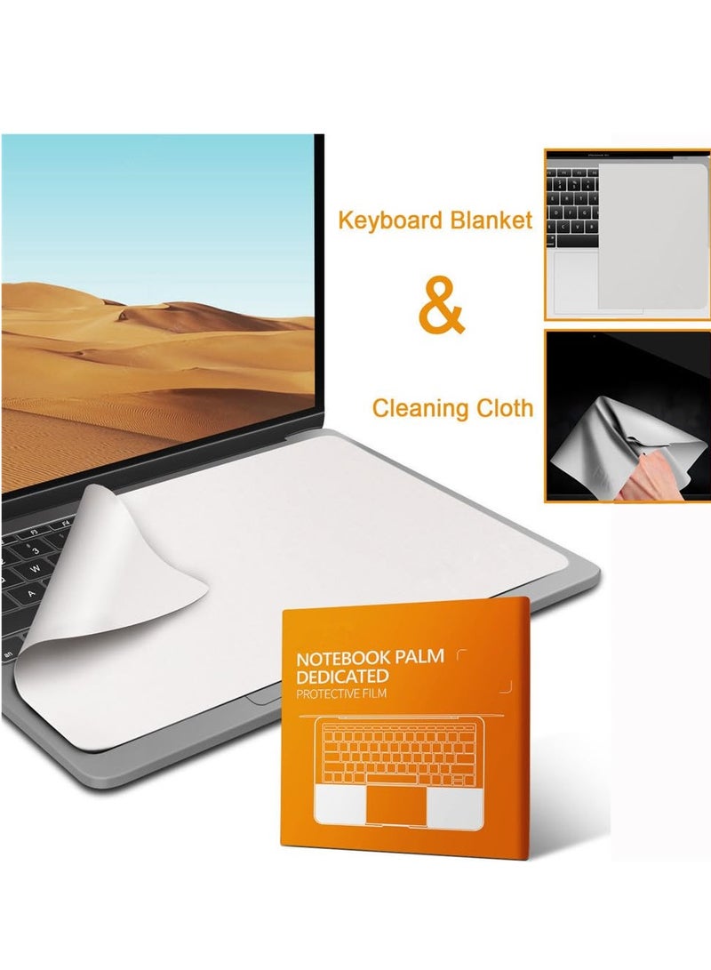 Screen Keyboard Imprint Protection Microfiber Liner and Cleaning Cloth 13" Compatible with MacBook Pro 15" MacBook Pro 16" and MacBook Air 15" - Image 5