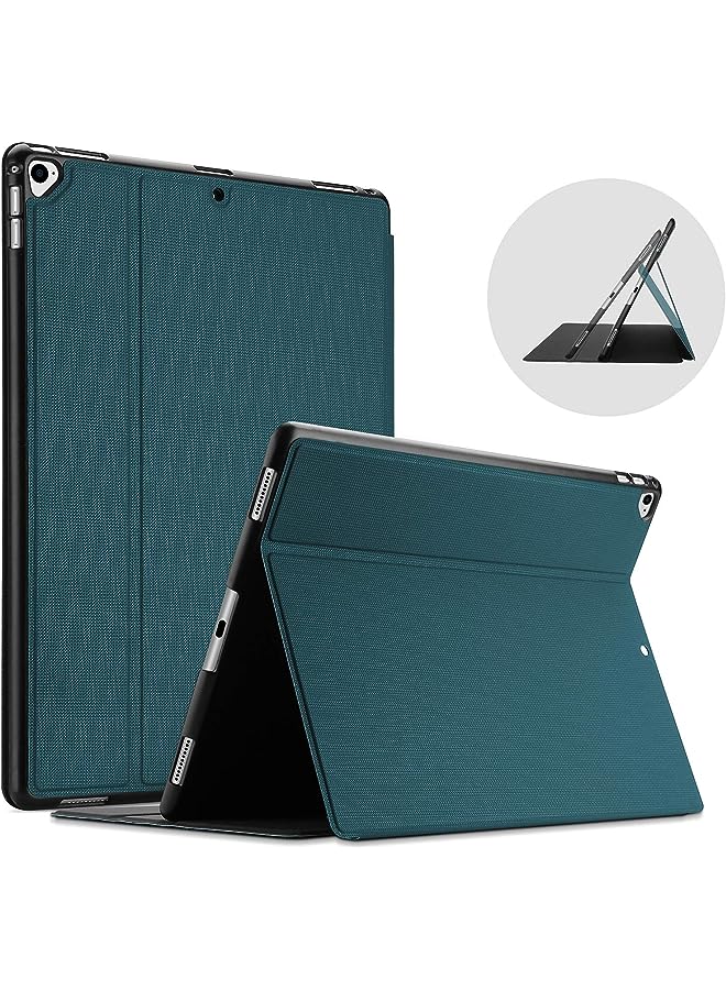 Procases iPad Pro 12.9 2017/2015 Case (Old Model, 2nd & 1st Gen), Slim Stand Protective Folio Case Smart Cover for iPad Pro 12.9 Inch 2nd Gen 2017 / iPad Pro 12.9 Inch 1st Gen 2015 -Teal - Image 1