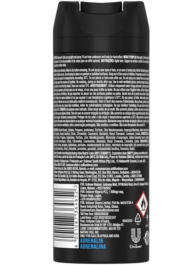Axe Axe Adrenalin Mandarin And Sandalwool Scent 150ml  - Image 3