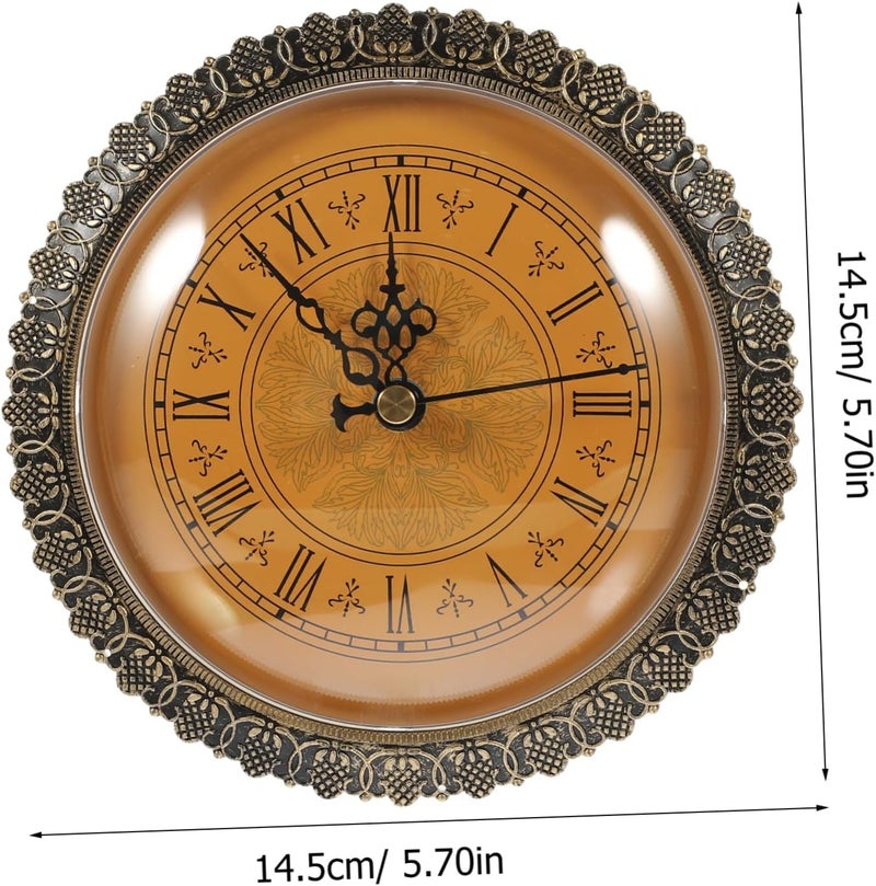 Vintage Clock Insert 150mm Silent Quartz Clock Head with Roman Numerals for DIY Craft Projects for Home Decor - Image 2