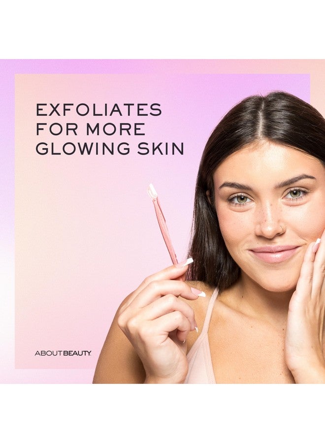 About Face About Face Facial Razor & Eyebrow Shaper (3 Ct) - Removes Peach Fuzz on Cheeks, Chin, or Forehead & Delicately Shapes Eyebrows  - Image 4