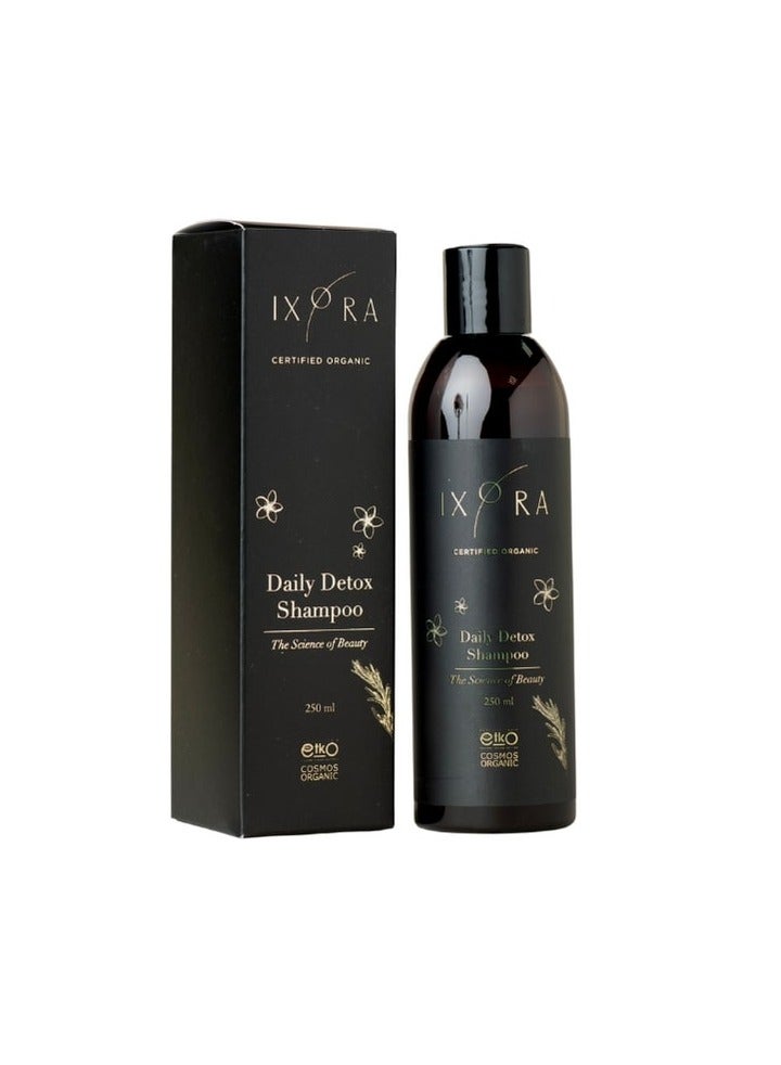 IXORA Organic Daily Detox Shampoo - Sulfates & GMO Free - Clarifying and anti-hair fall Shampoo for hair growth - 250ml - Image 1