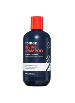 Men'S Revive Shampoo Exfoliates And Clarifies With Peppermint Cleanses For Thickerlooking Hair Includes Saw Palmetto Pumpkin Seed Oil And Caffeine Made Without Sulfates Parabens Or Phthalates 8 Fl Oz