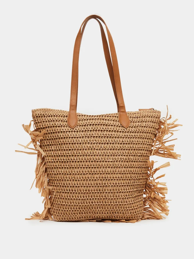 Styli Styli Side Fringe Detail Beach Shoulder Bag