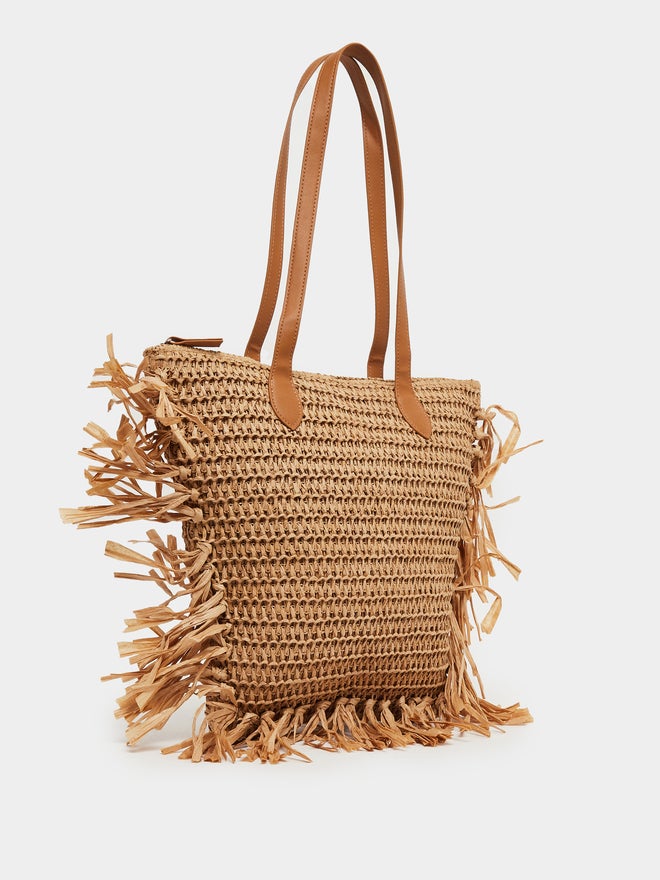 Styli Styli Side Fringe Detail Beach Shoulder Bag  - Image 1