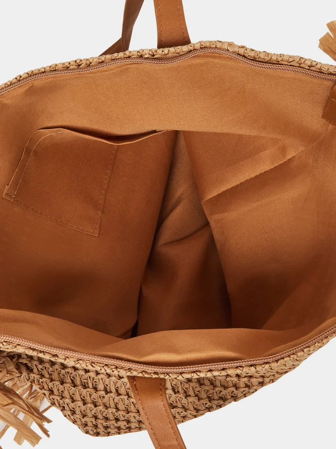 Styli Styli Side Fringe Detail Beach Shoulder Bag