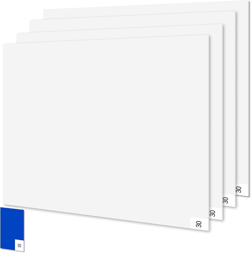 LOSTRONAUT 4 Pack White Grip Construction Mats - 17x13 Basketball Shoe Pad - 30 Peel-Off Floor Sheets, Adhesive for Dirt, Dust, Debris, Sand & Hair Removal - Basketball Sticky Mat - Shoe Sticky Pad - Image 1