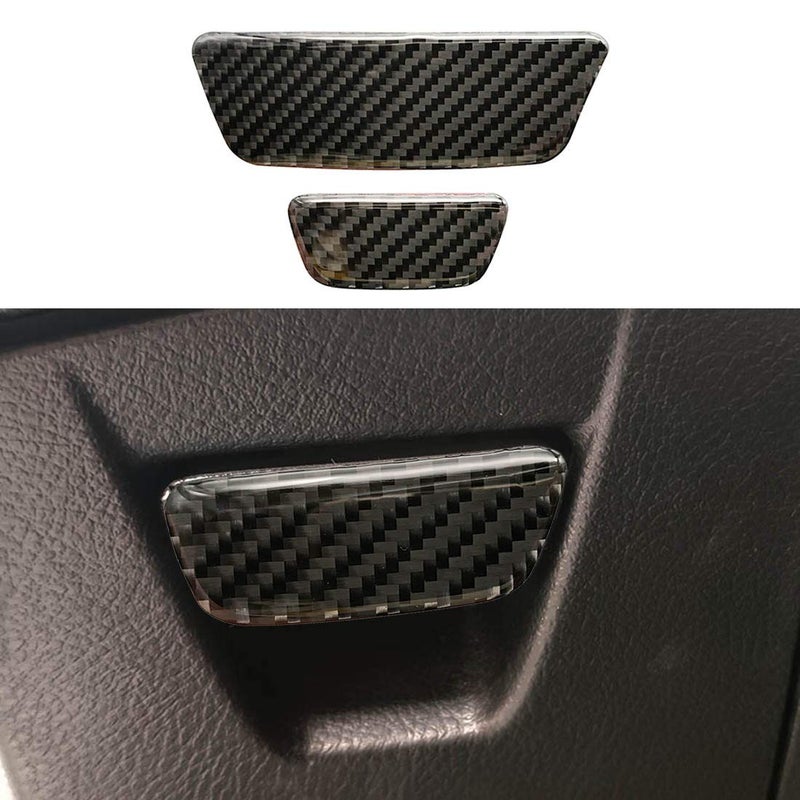ruihe True Carbon Fiber Glove Box Handle Cover Trim Fit for Ford Focus RS ST 2012 2013 2014 2015 2016 2017 2018