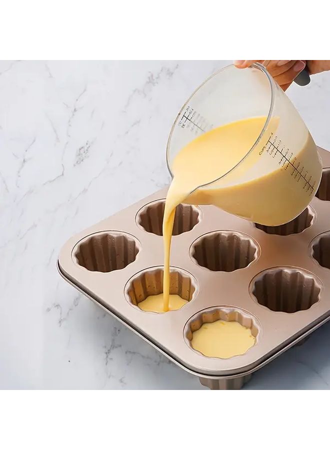 Carbon Steel Fluted Cake Pan 6 Cups French Dessert Mold for Perfectly Baked Cakes Oven Accessory Kitchen Essential Durable Easy to Clean Baking Supplies - Image 3