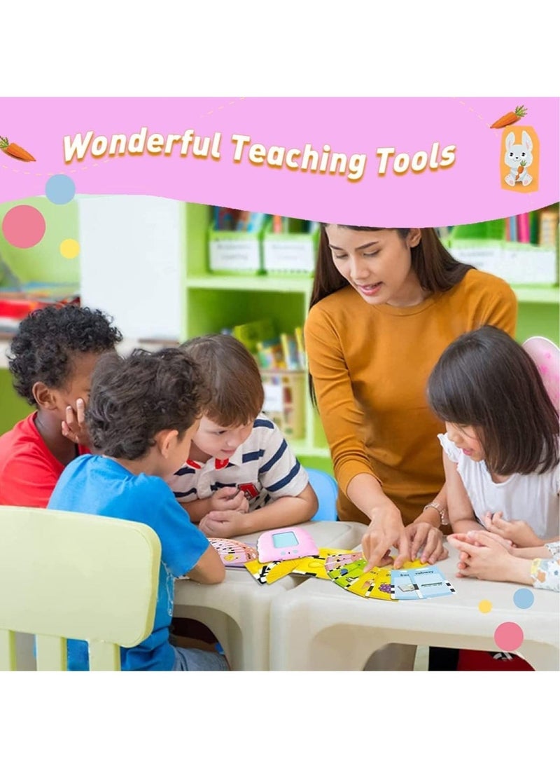 ELTRAZONE Flash Cards for Toddlers 2 3 4 5 6 7 Years Old,112 Card Talking Flash Cards(224 Words),Speech Therapy Toys Autism Toys,Baby Audible Flashcards Early Learning Educational Toys,  - Image 5