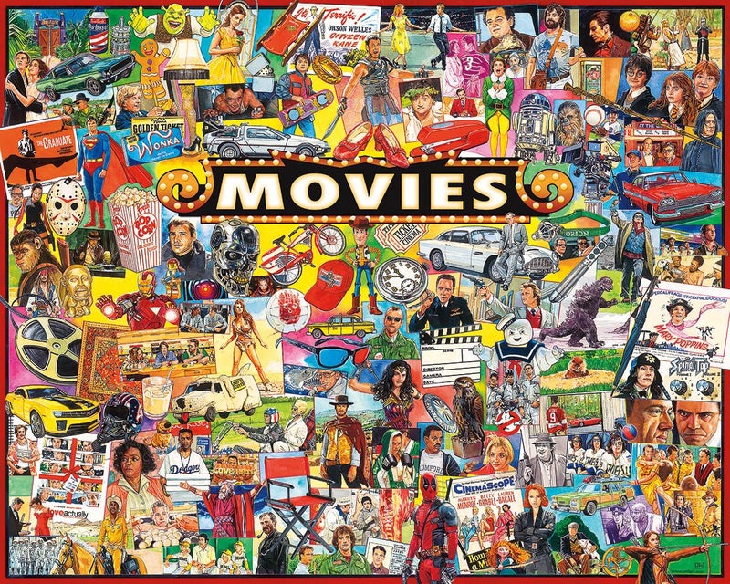White Mountain Puzzles The Movies - 1000 Piece Jigsaw Puzzle - Image 1