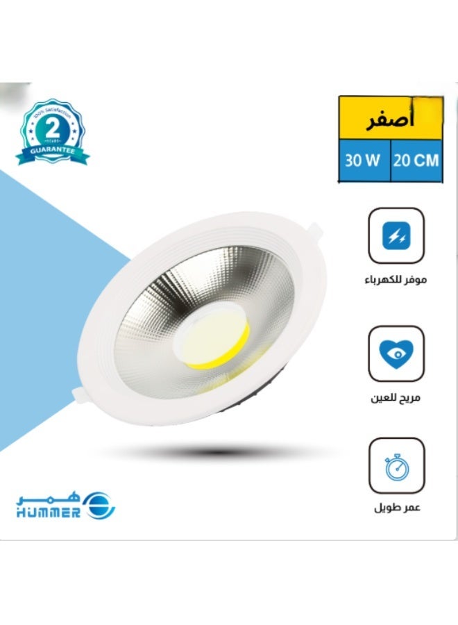 هامر كشاف سبوت لايت لون الانارة اصفر 20 سم 30 واط - Image 1