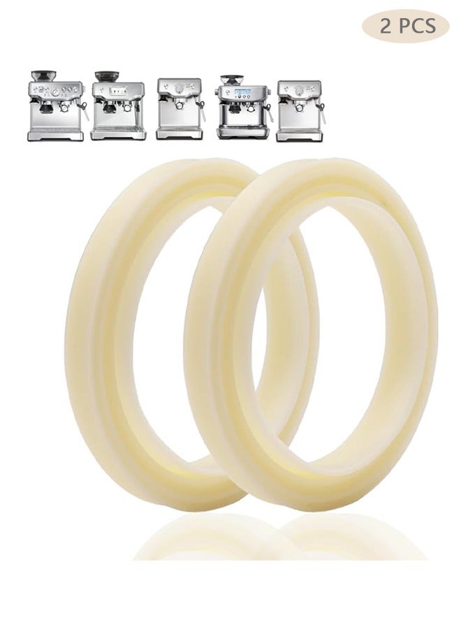 HY 54mm Silicone Steam Ring, 2Pcs Silicone Gasket Accessories For Espresso Machine 878/870/860/840/810/500/450/ Sage 500/870/875/880/810/878 No BPA Grouphead Gasket Replacement Part  - Image 1