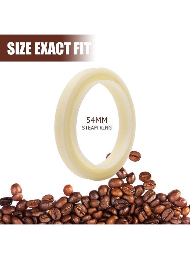 HY 54mm Silicone Steam Ring, 2Pcs Silicone Gasket Accessories For Espresso Machine 878/870/860/840/810/500/450/ Sage 500/870/875/880/810/878 No BPA Grouphead Gasket Replacement Part  - Image 2