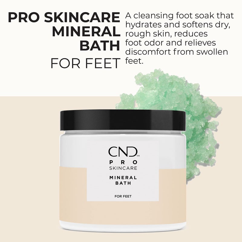 CND Pro Skincare Mineral Bath for Feet, Avocado Oil, Vitamin E, and Shea Butter, Natural Vegan Formula, 18 Fl Oz - Image 2