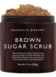 Brooklyn Botany Brooklyn Botany Brown Sugar Body Scrub - Moisturizing and Exfoliating Body, Face, Hand, Foot Scrub - Fights Acne, Fine Lines & Wrinkles, Great Gifts For Women & Men - 10 oz  - Image 1