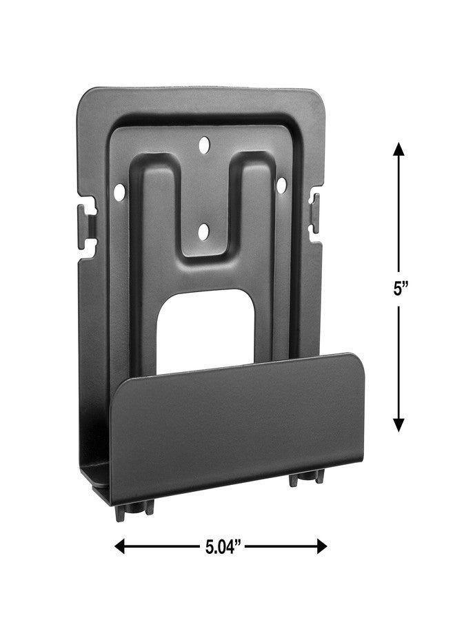 RCA Streaming Player Wall Mount – Easily Mount Streaming Box to Wall, Adjustable Base, Supports 2.2 Pounds, Universally Compatible – Apple TV, Roku, Fire TV, Sonos Port; Black - Image 4