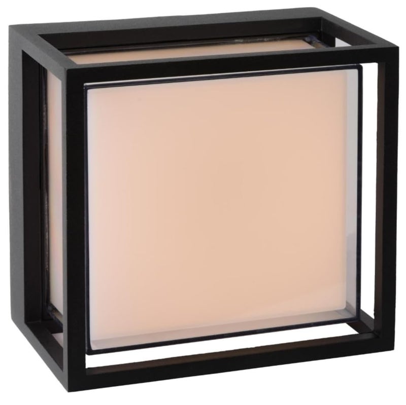 LIODOR 12W Large Dice Waterproof Metal Covered Wall Lamp | Warm White Outdoor Wall Light with PC Cover | Exterior Lighting for Home Entrance, Balcony, Garden (1 Unit) - Image 4