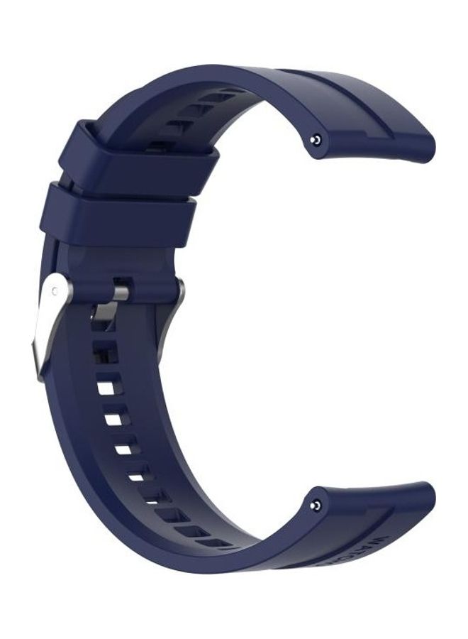 NIBEMINENT Silicone Replacement Wrist Strap For Huawei Watch GT 2 46mm Midnight Blue - Image 3