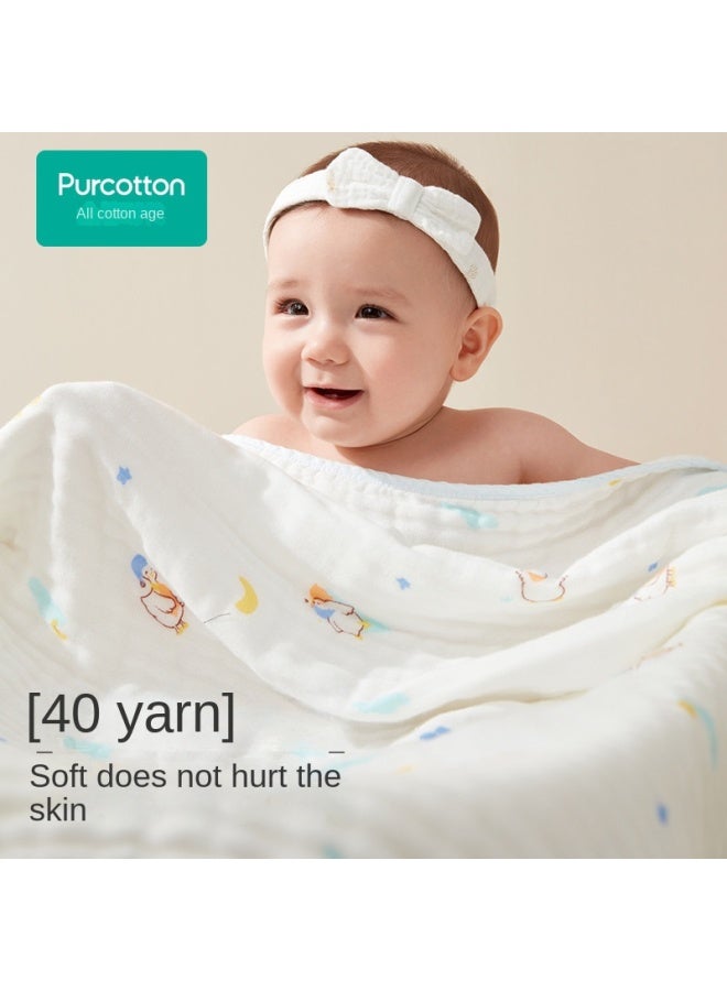 purcotton Five-layer Integration】100% Baby Washable Gauze Towel, Soft And Absorbent For Newborn Bathing - Image 2