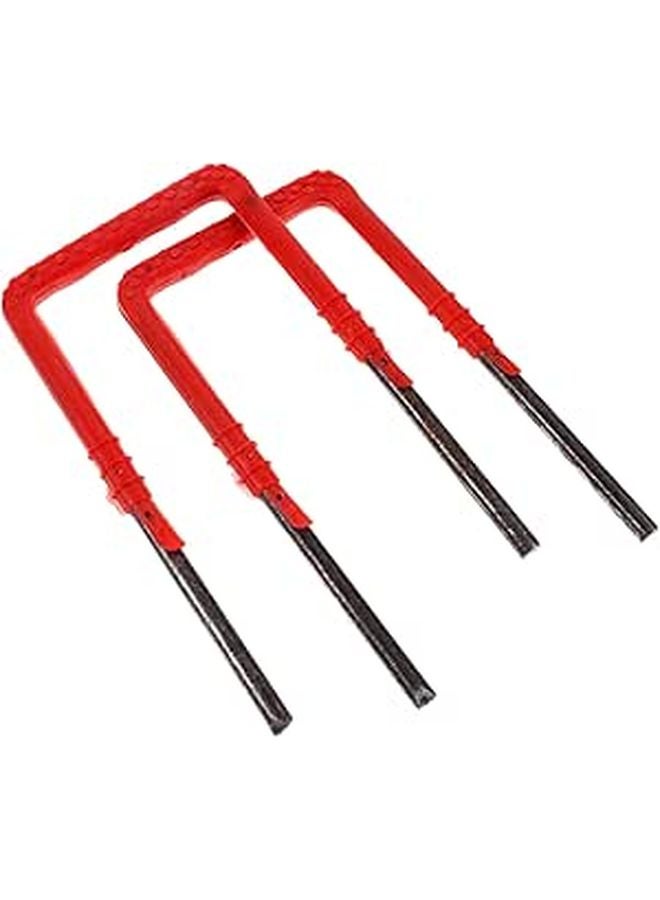 Heavy Duty Plastic Steel Ladder for Stairs Sturdy Climbing Stand 2 Pack - Image 1