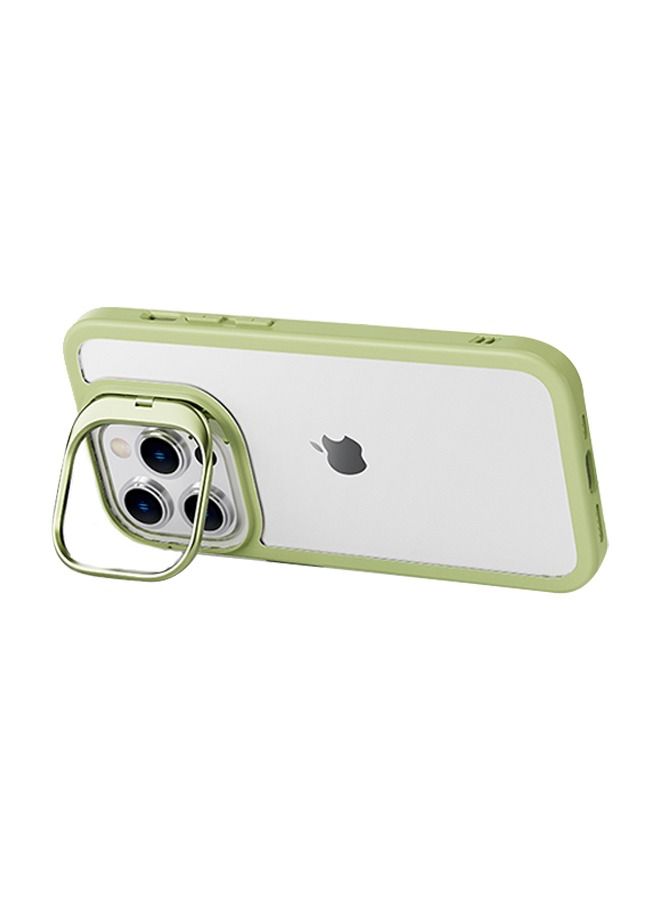 X-level Protective Case Self Provided Bracket Cover For Apple iPhone 14 Pro Green - Image 2