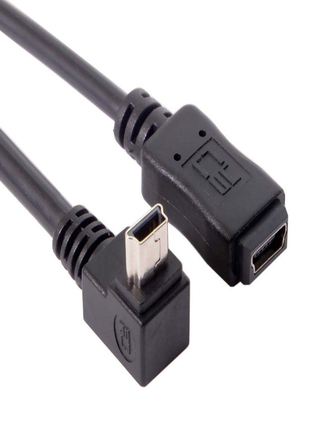 cablecc 2pcs 90 Degree Up & Down Direction Angled Mini USB 5 Pin Male to Female Extension Cable 0.2m - Image 2