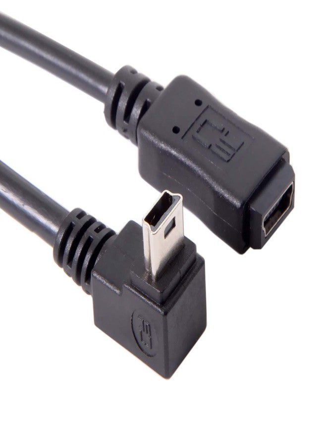 cablecc 2pcs 90 Degree Up & Down Direction Angled Mini USB 5 Pin Male to Female Extension Cable 0.2m - Image 3