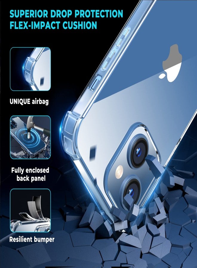 ORIbox for iPhone 14/13 Case with 4 Corners Shockproof Protection, Clear Case for Women Men, Kids - Image 3