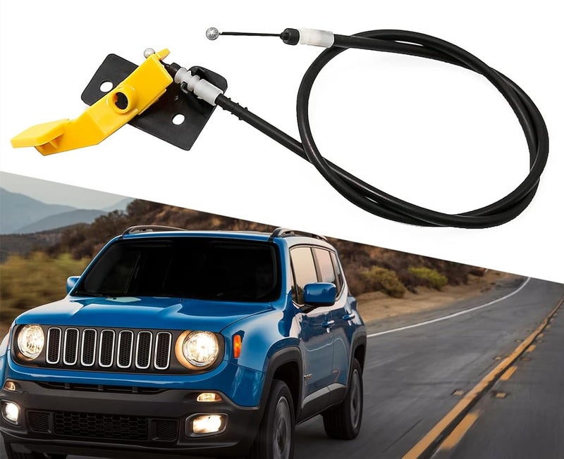 Shibeiparts Hood Release Cable Hood Latch Hood Lock Release Cable Fit for Jeep Renegade 2015 2016 2017 2018 2019 2020 2021 Replace#68247126AA - Image 5