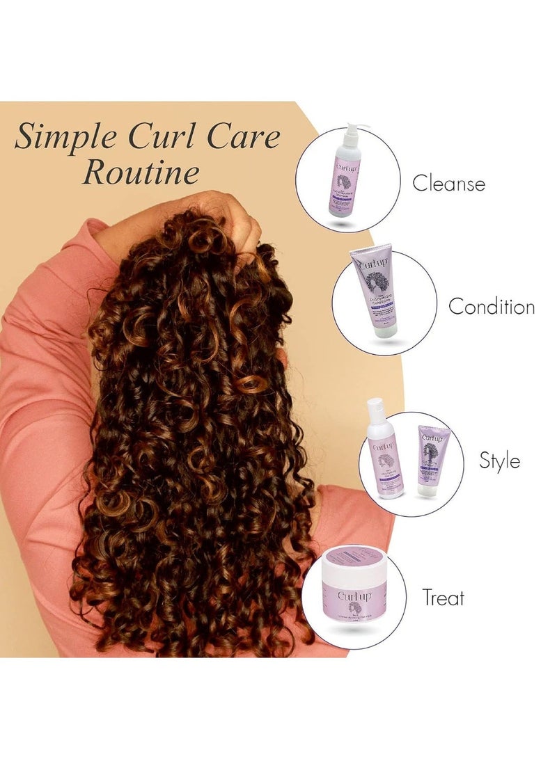 Curl Up Curl Ultra Defining Curly Hair Gel Strong Hold Flaxseed For Wavy & Curly Hair - 100 ml - Image 2