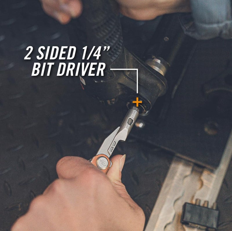 Gerber Gear Armbar Drive 8-in-1 Pocket Knife EDC Multitool with Screwdriver, 2.5" Blade, Onyx - Image 4