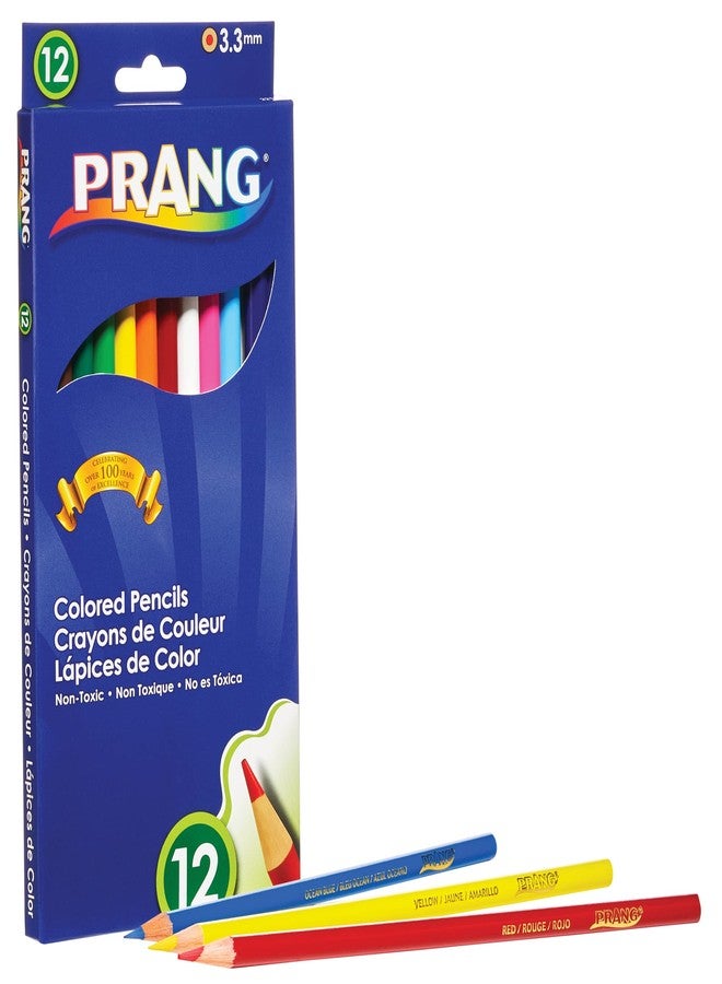 Prang 22120 Prang Colored Wood Pencil Set, 3.3 mm, 12 Assorted Colors, 12 Pencils/Set (Pack of 12, 144 Count Total) - Image 2