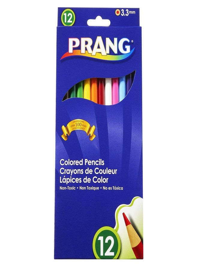 Prang 22120 Prang Colored Wood Pencil Set, 3.3 mm, 12 Assorted Colors, 12 Pencils/Set (Pack of 12, 144 Count Total) - Image 1