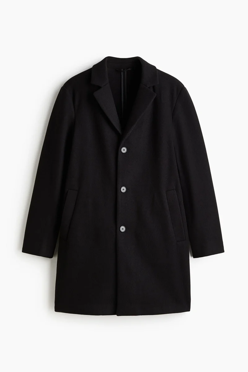 اتش اند ام Regular Fit Single-breasted coat