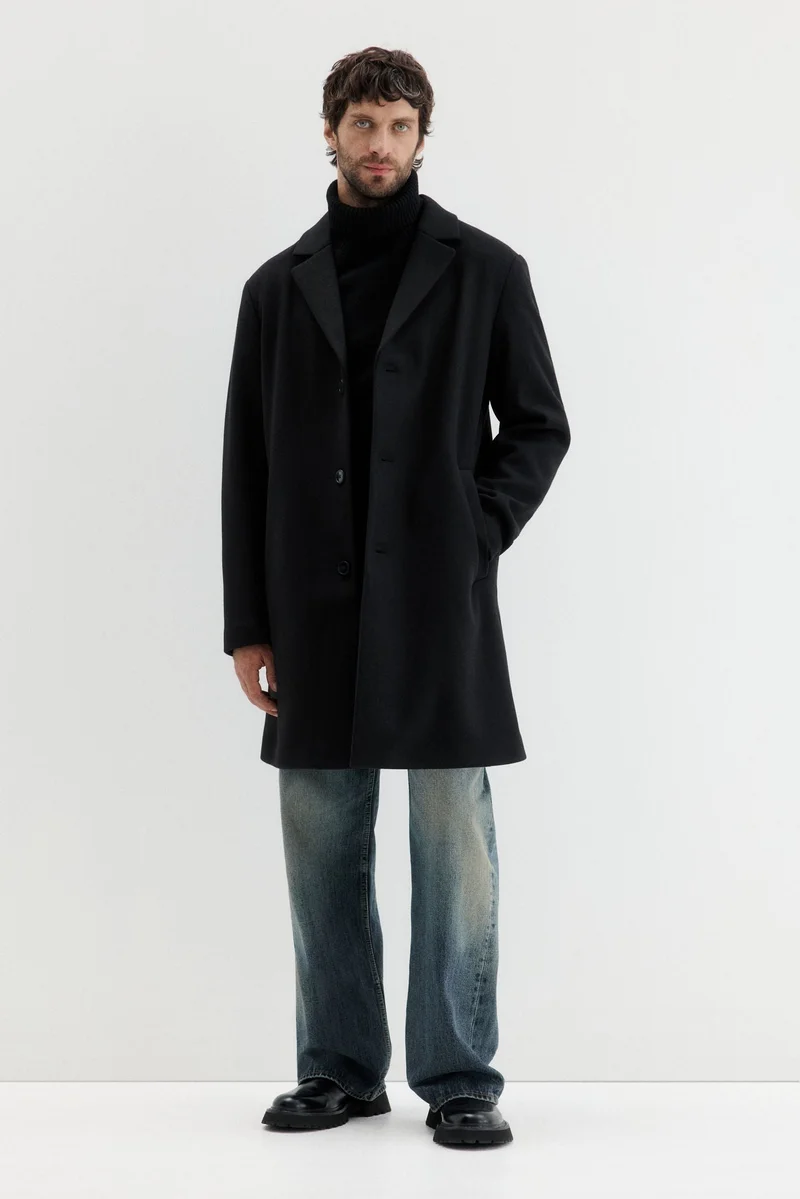 اتش اند ام معطف كلاسيكي بقصة عادية