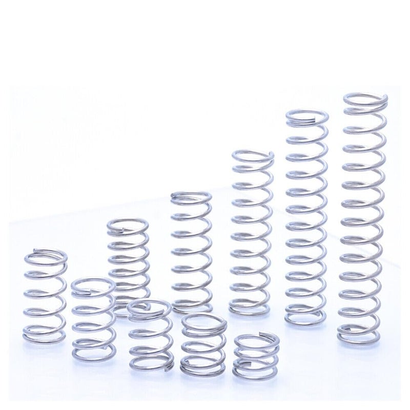 Stainless Steel Spring, Metal Springs 10pcs Return Springs Wire Dia 0.3mm Stainless Steel Mini Pressure Spring 3mm OD, 5-50mm Long(0.3 * 3 * 5) - Image 4
